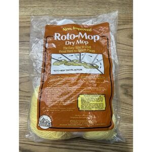 Vintage NOS Roto-Mop Yellow Dry Mop Head Stanley Home